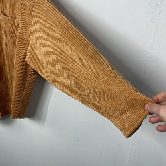 Wishlist Apparel Corduroy Mustard Color Schaket with Doleman sleeves S/Medium - Picture 6 of 12